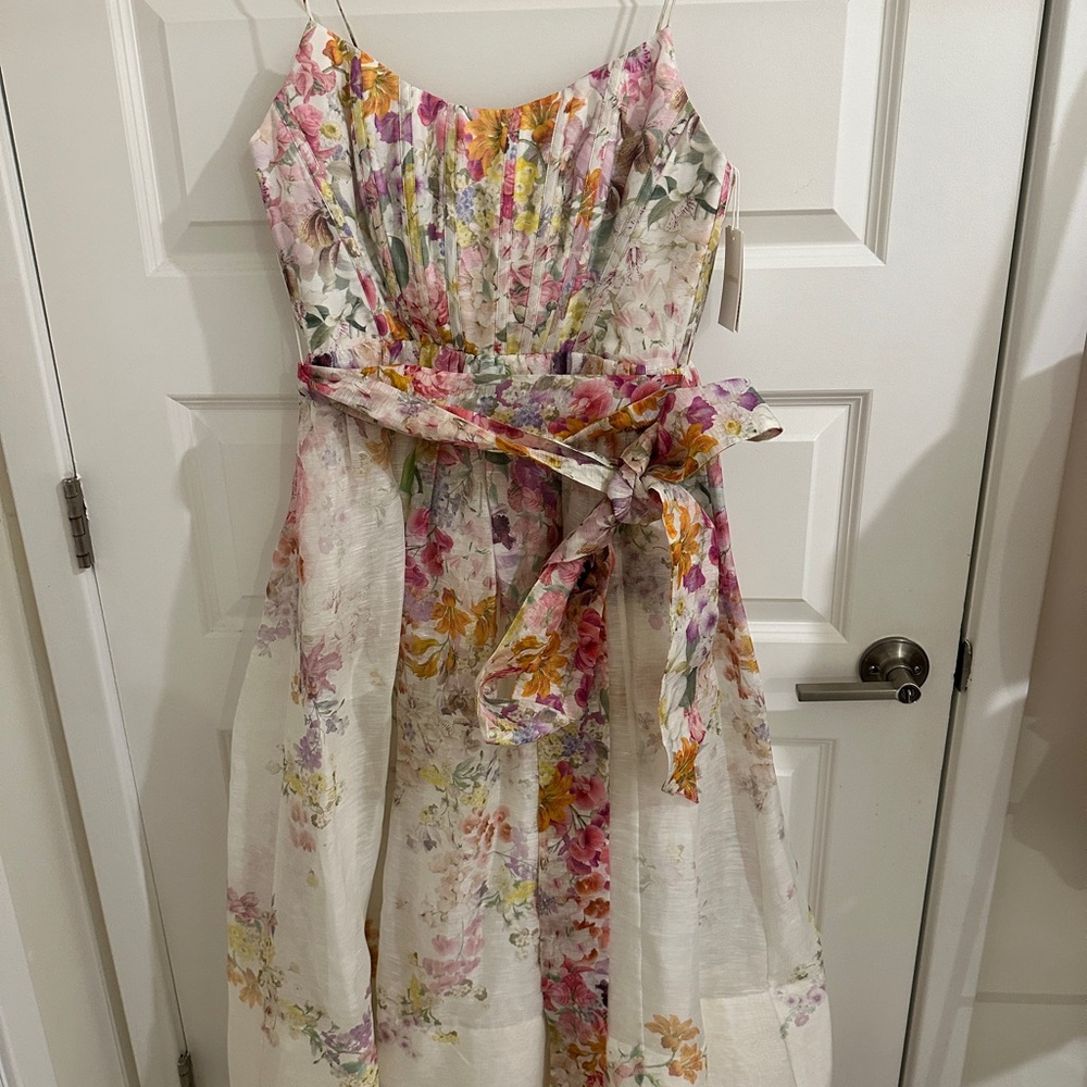 Zimmermann natura midi dress